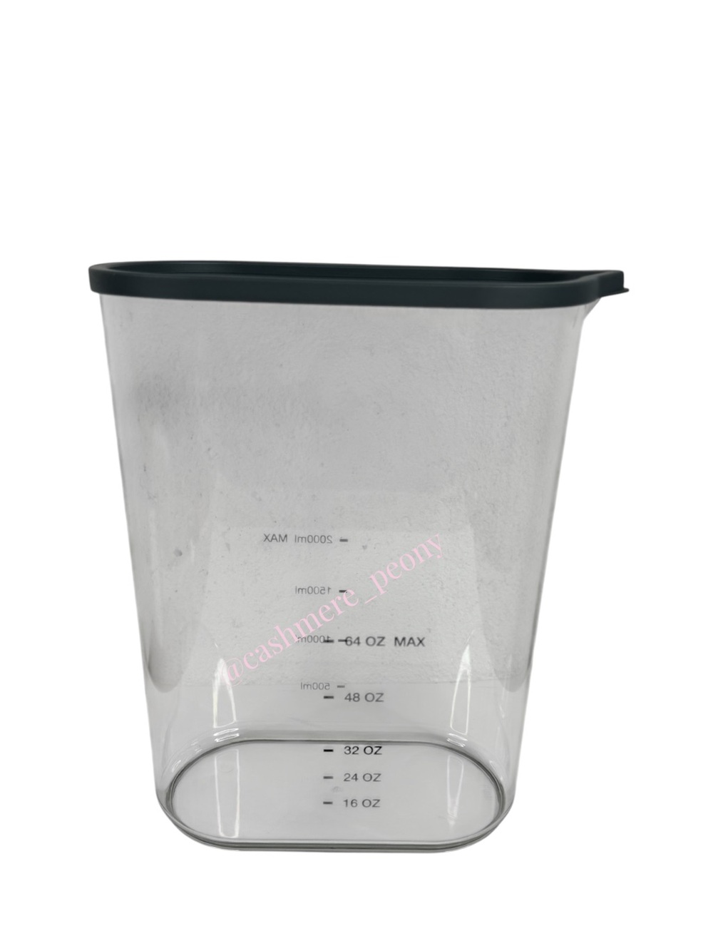 NEW Cuisinart Clear Plastic Food Storage Container with Grey Lid - Picture 2 of 6